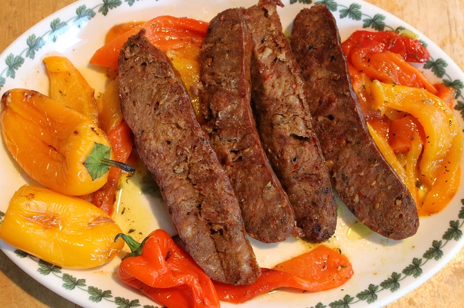 Grilled Smoked Chorizo Sausages And Peppers Recipe
